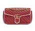 Small GG Marmont Shoulder Bag, &pound;750, Handbags, Pink/Red, Leather, Front view